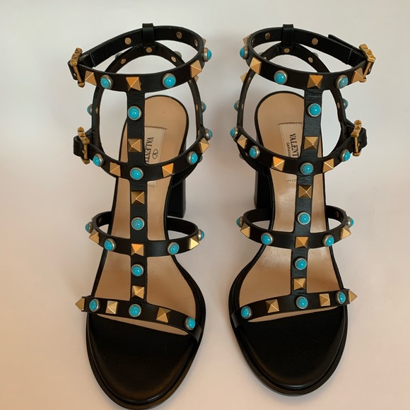 Valentino Rolling Rockstud 90mm Sandals - Picture 3 of 8